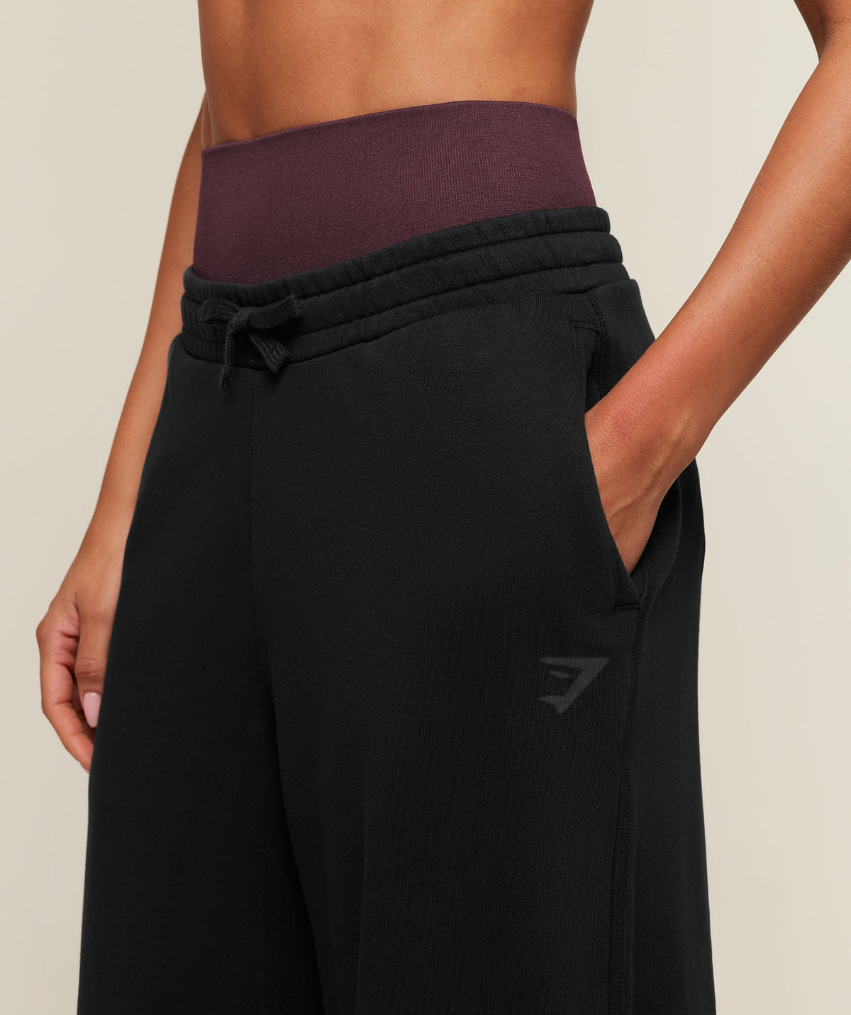 Gymshark Power Straight Leg Pants Tall - Black/Wash