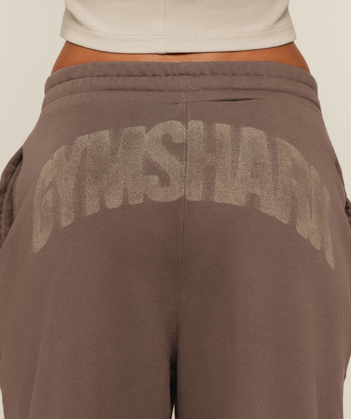 Gymshark Power Straight Leg Pants Tall - Soft Brown/Wash