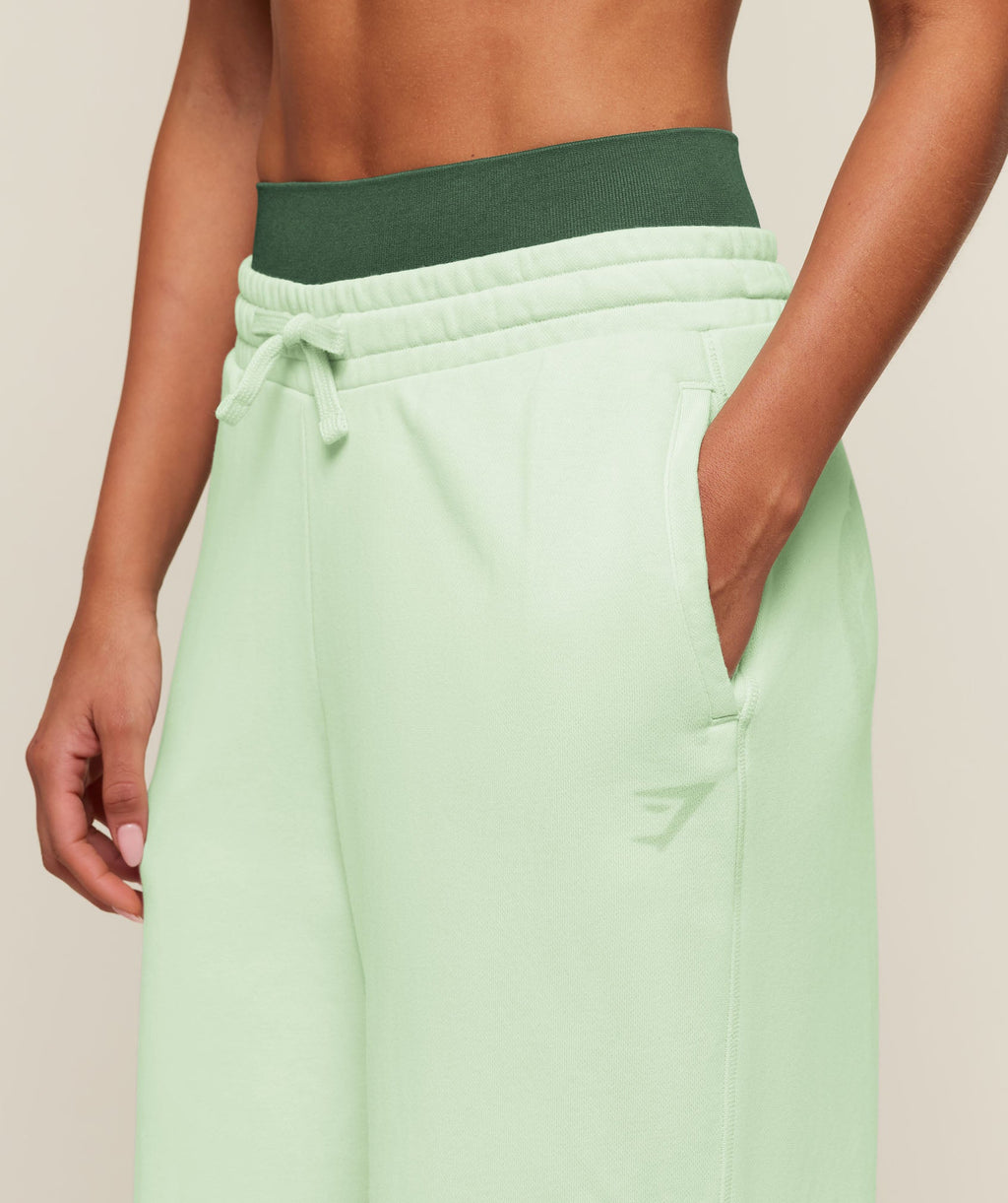 Gymshark Power Straight Leg Pants Tall - Sprint Green/Wash