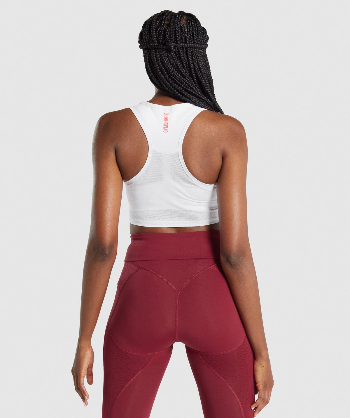 Gymshark Pulse Crop Tank - White
