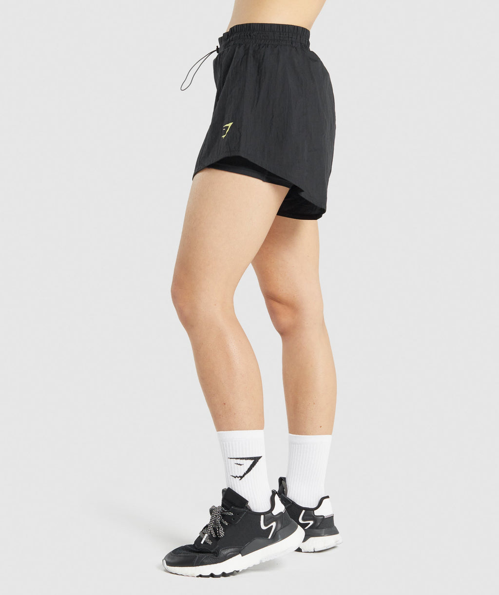 Gymshark Pulse 2 in 1 Shorts - Black