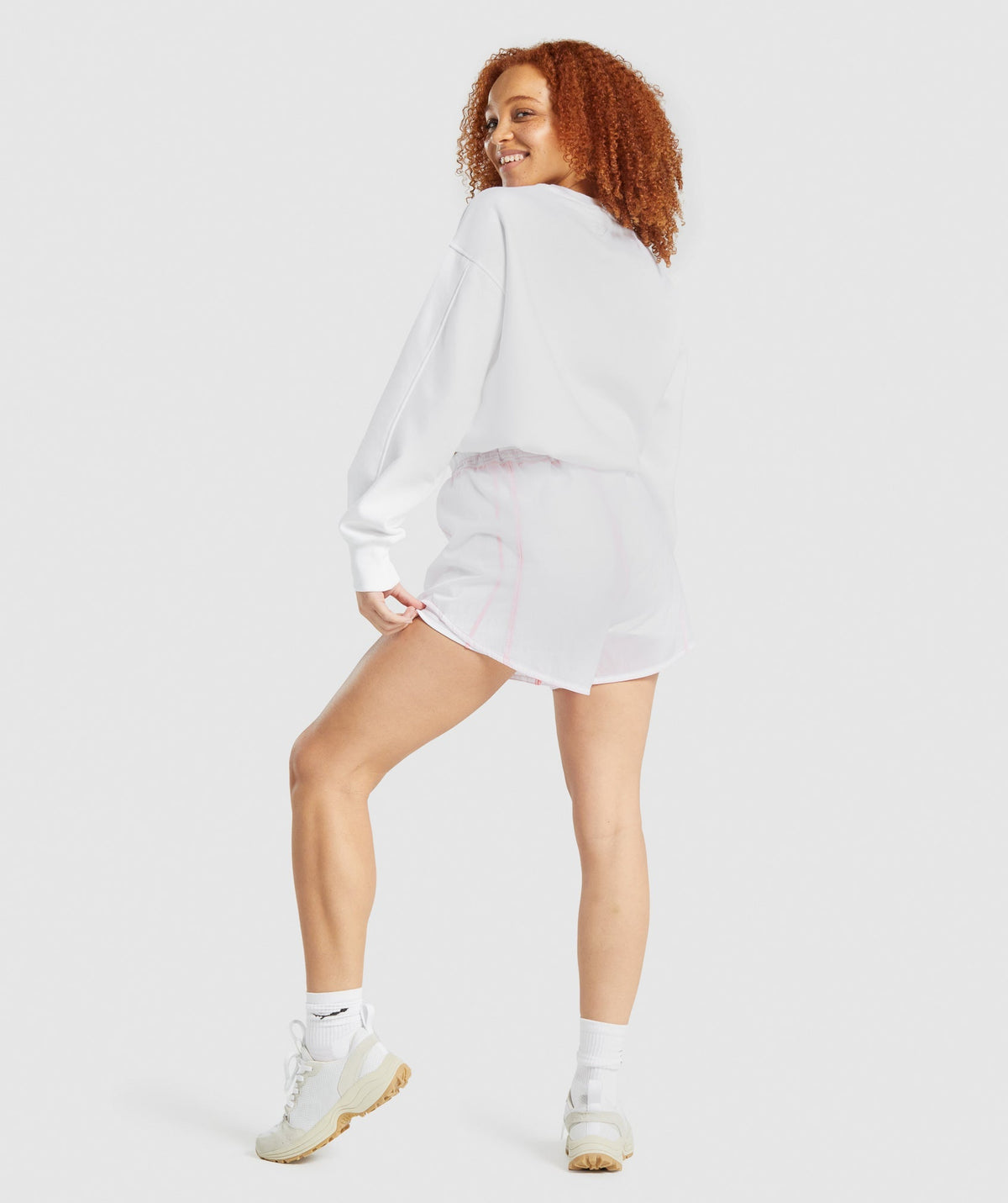 Gymshark Pulse 2 in 1 Shorts - White