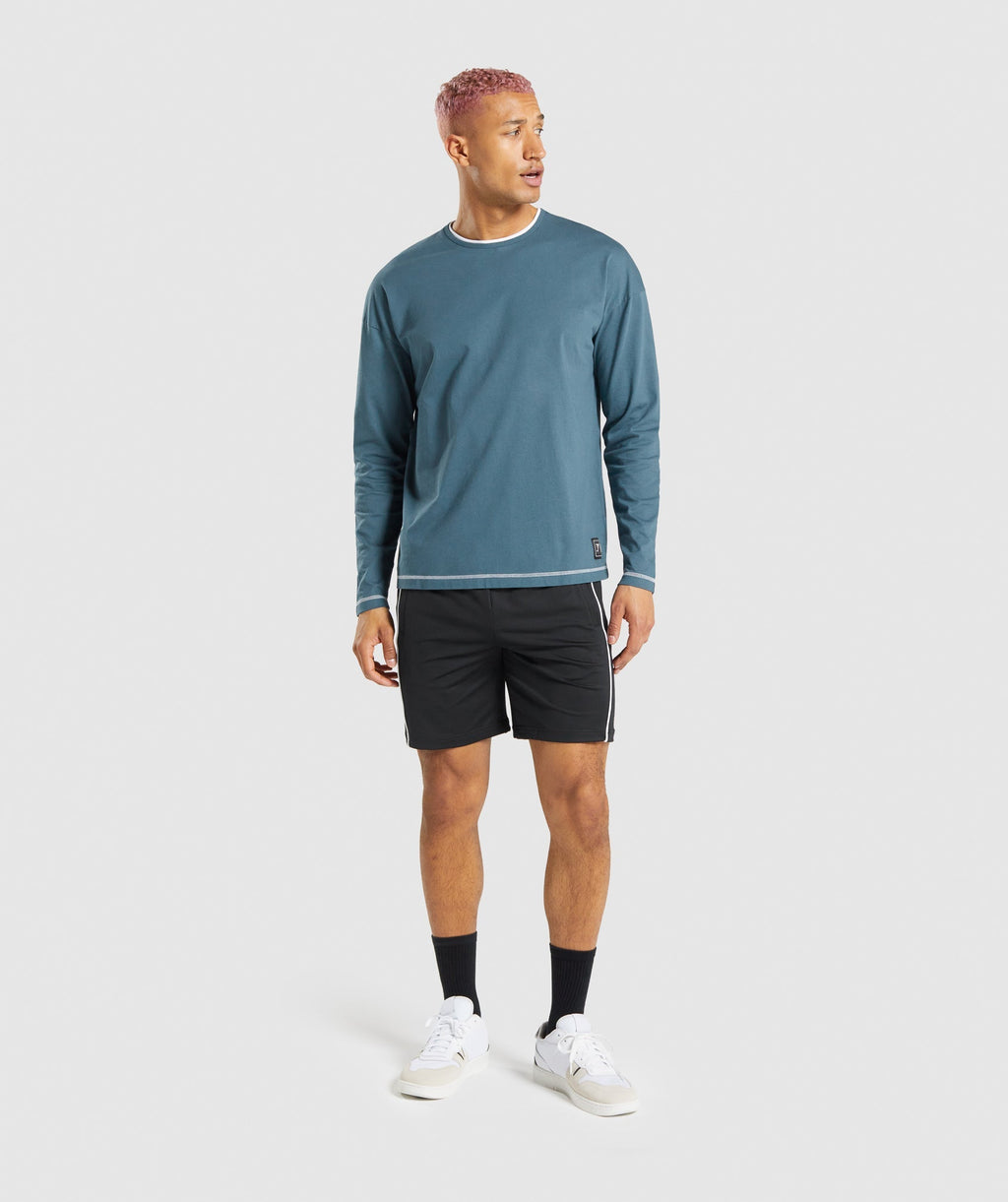 Gymshark Recess Long Sleeve T-Shirt - Teal