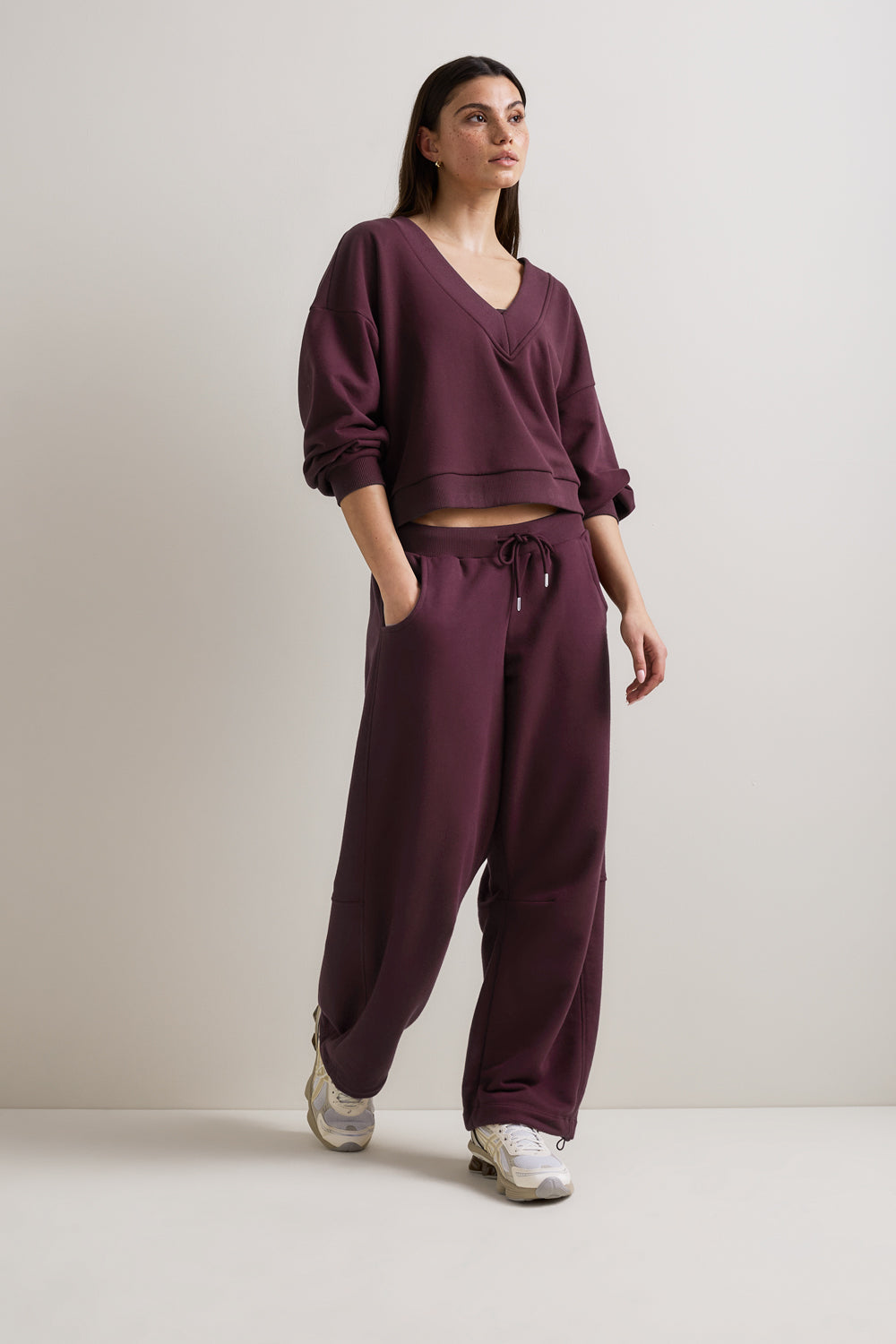 Barrel Leg Jogger - Fig
