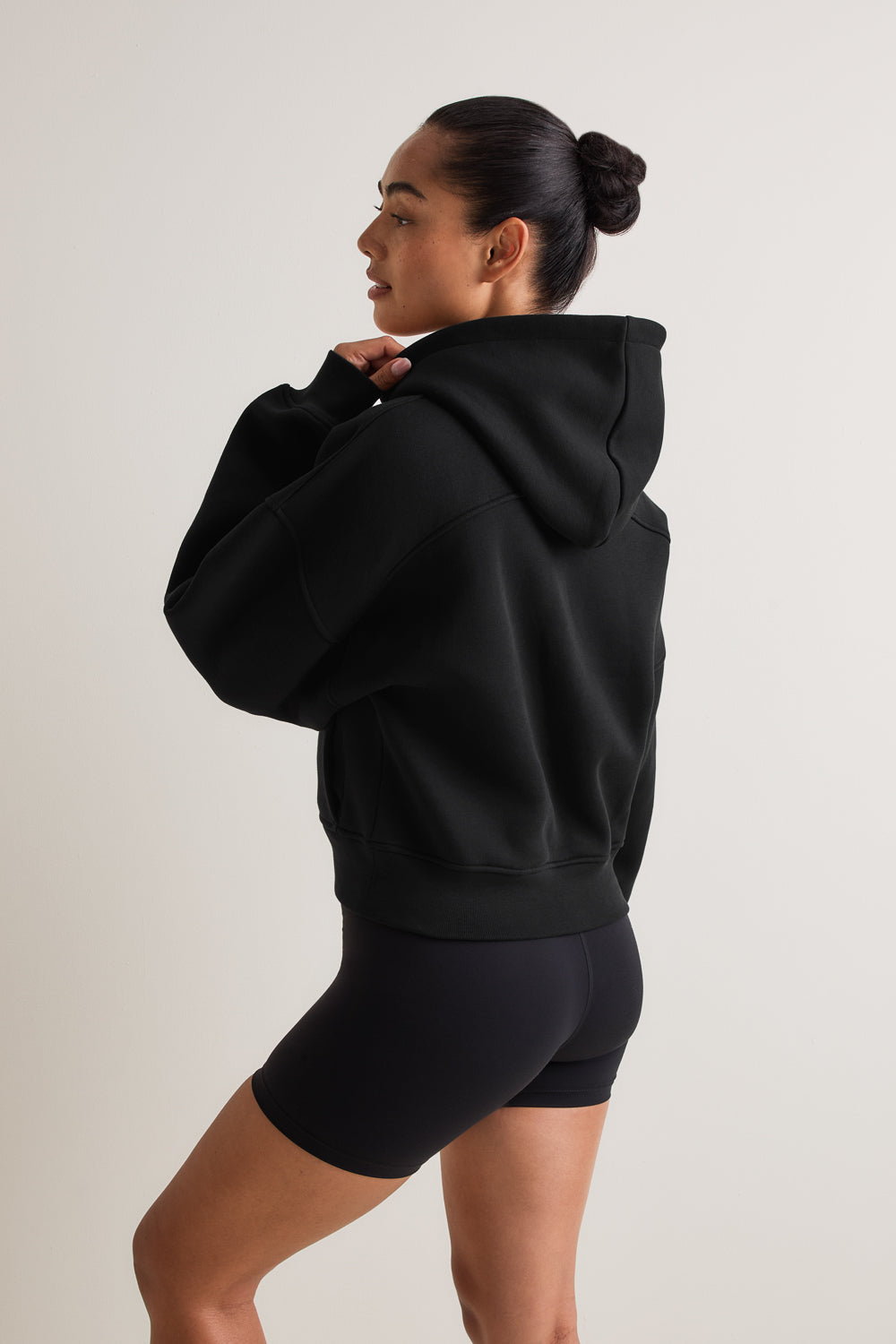 Cocoon Pullover Hoodie - Black