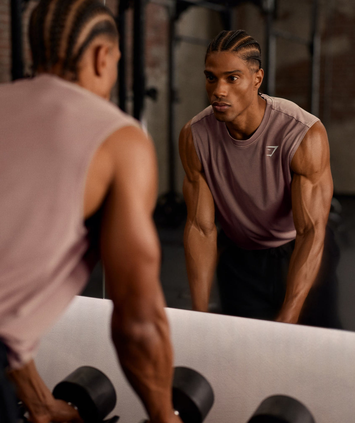 Gymshark Washed Pastels Tank - Taupe Brown/Wash