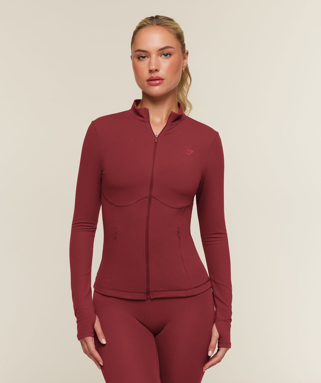 Gymshark SoftSense™ Jacket - Cherry Red
