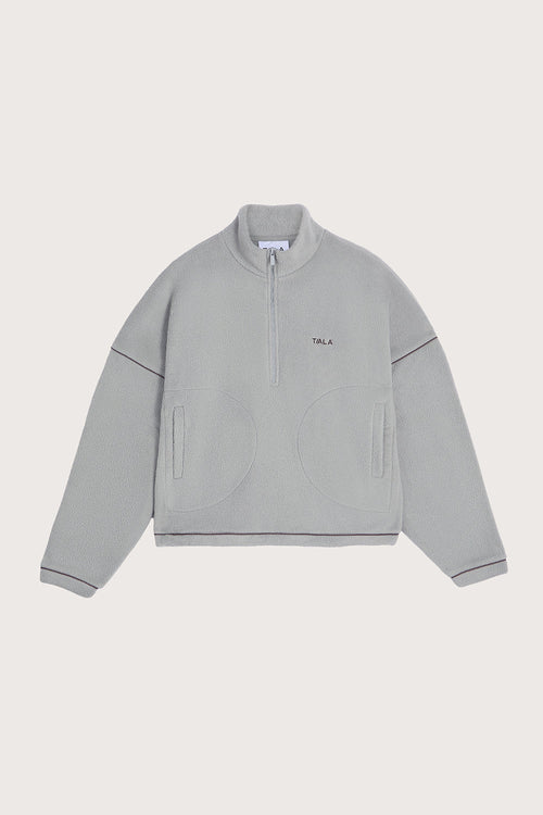 1/4 Zip Fleece Jacket - Soft Sage