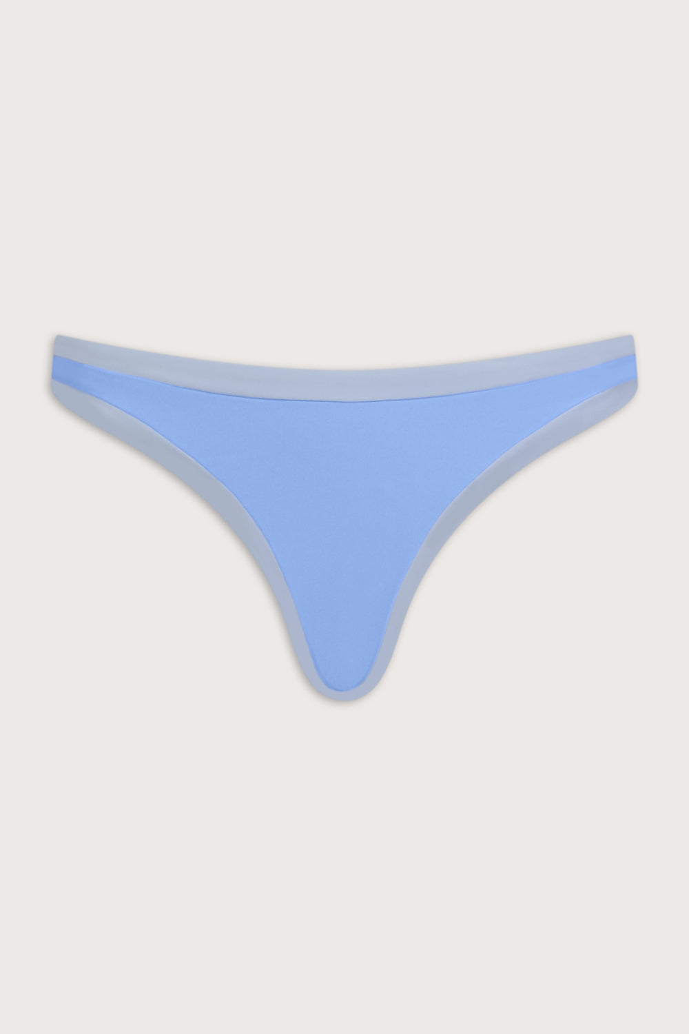 Contrast Mid Rise Bikini Bottom - Iris Blue