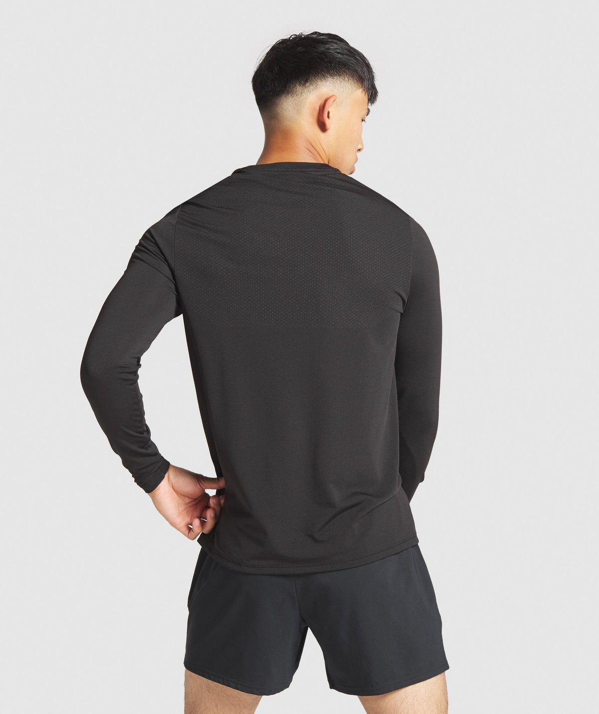 Gymshark Vital Long Sleeve T-Shirt - Black Marl