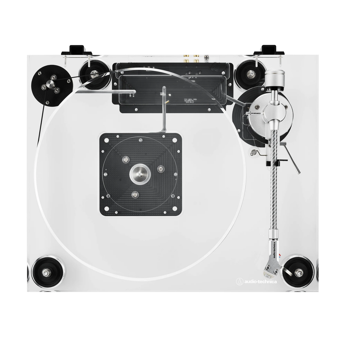 Audio-Technica AT-LPA2 Fully Manual Belt-Drive Turntable, Transparent Acrylic (AT-LPA2)