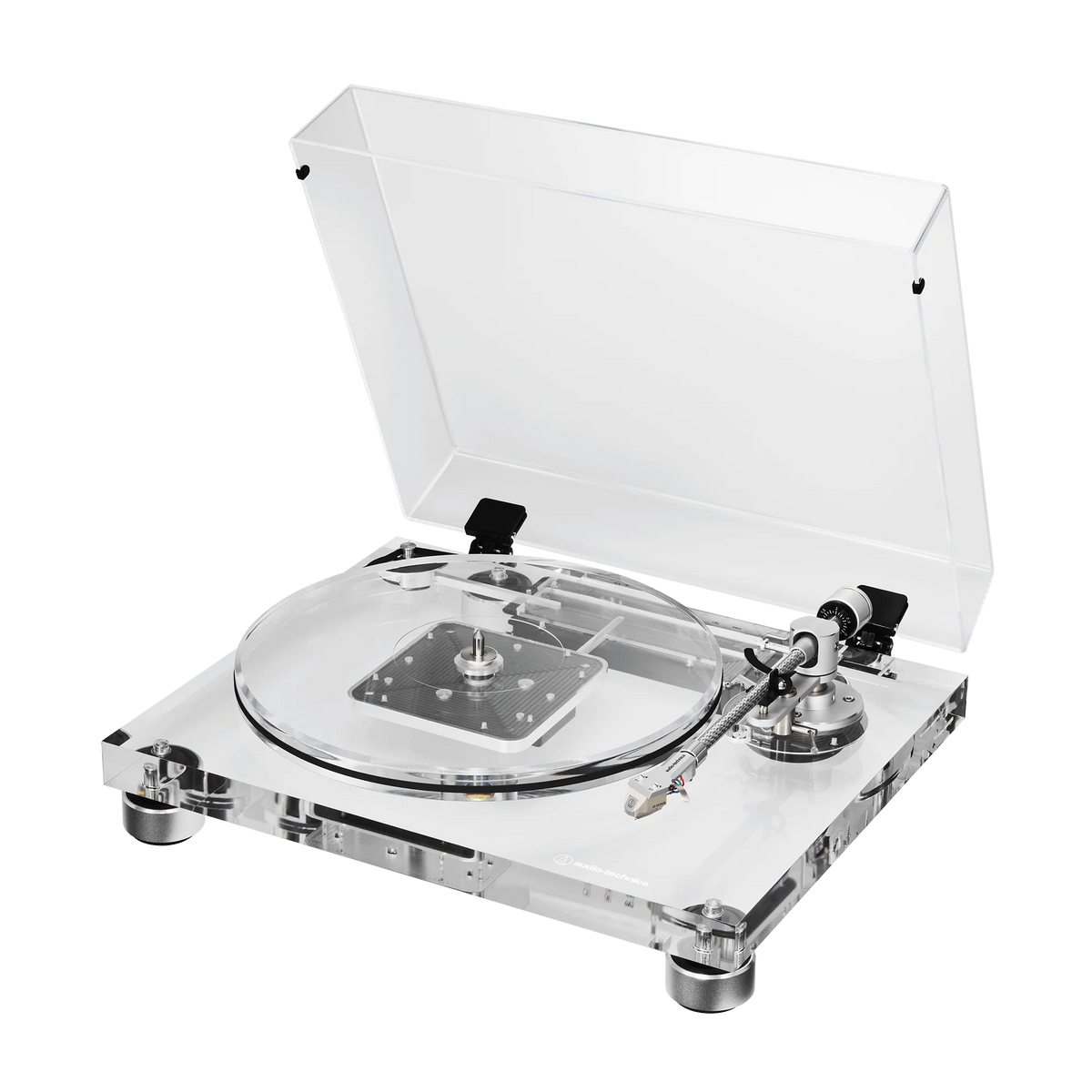 Audio-Technica AT-LPA2 Fully Manual Belt-Drive Turntable, Transparent Acrylic (AT-LPA2)