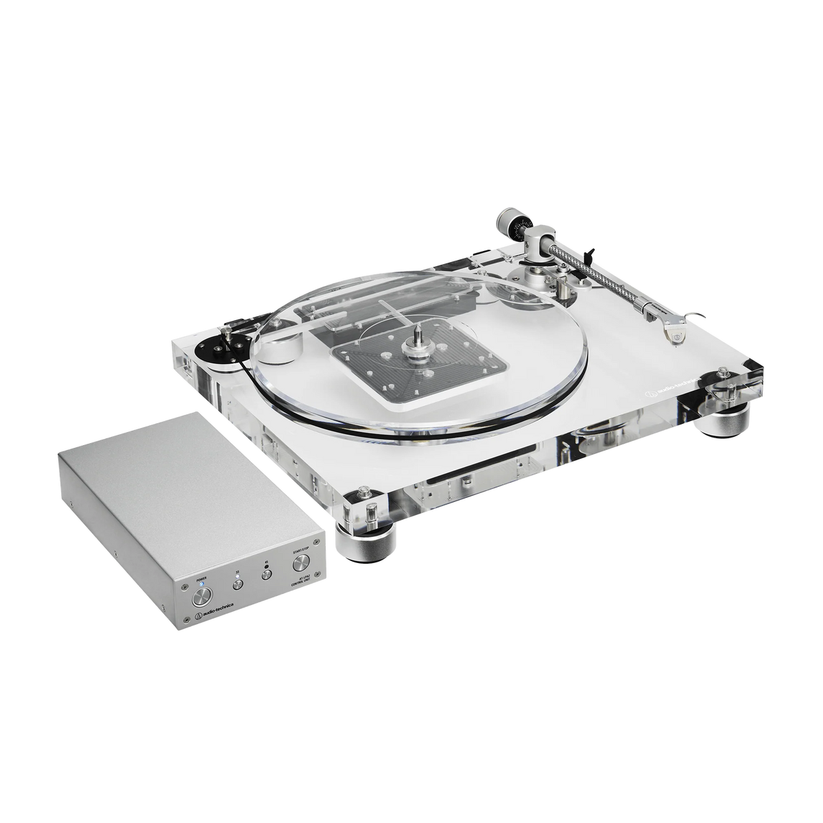 Audio-Technica AT-LPA2 Fully Manual Belt-Drive Turntable, Transparent Acrylic (AT-LPA2)