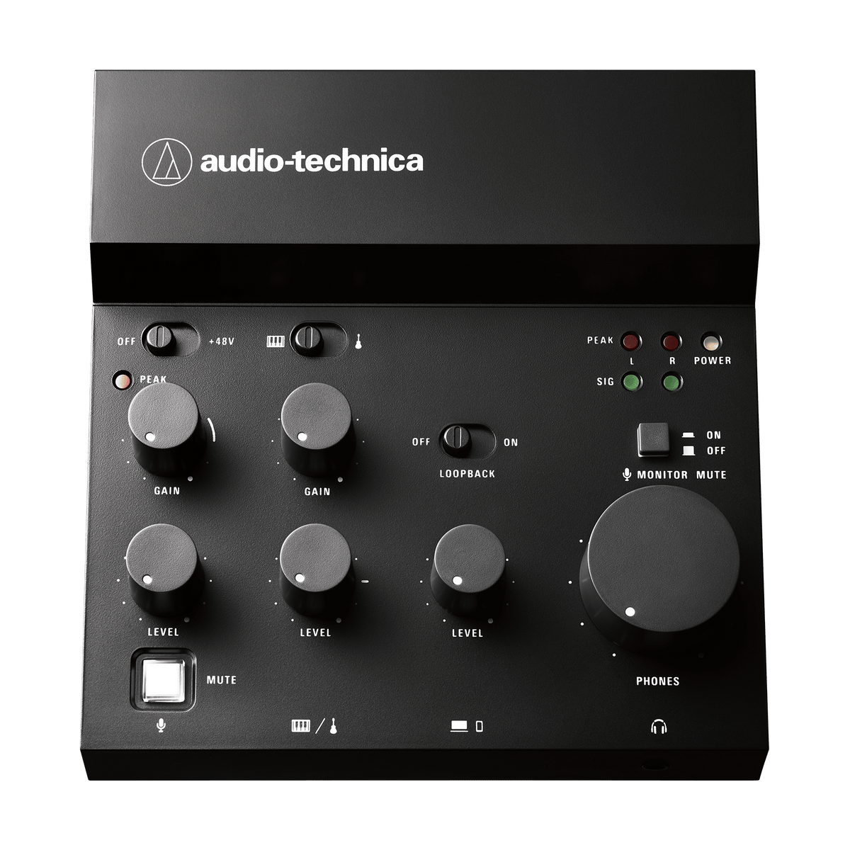 Audio-Technica Livestreaming USB Audio Mixer, Black (AT-UMX3)
