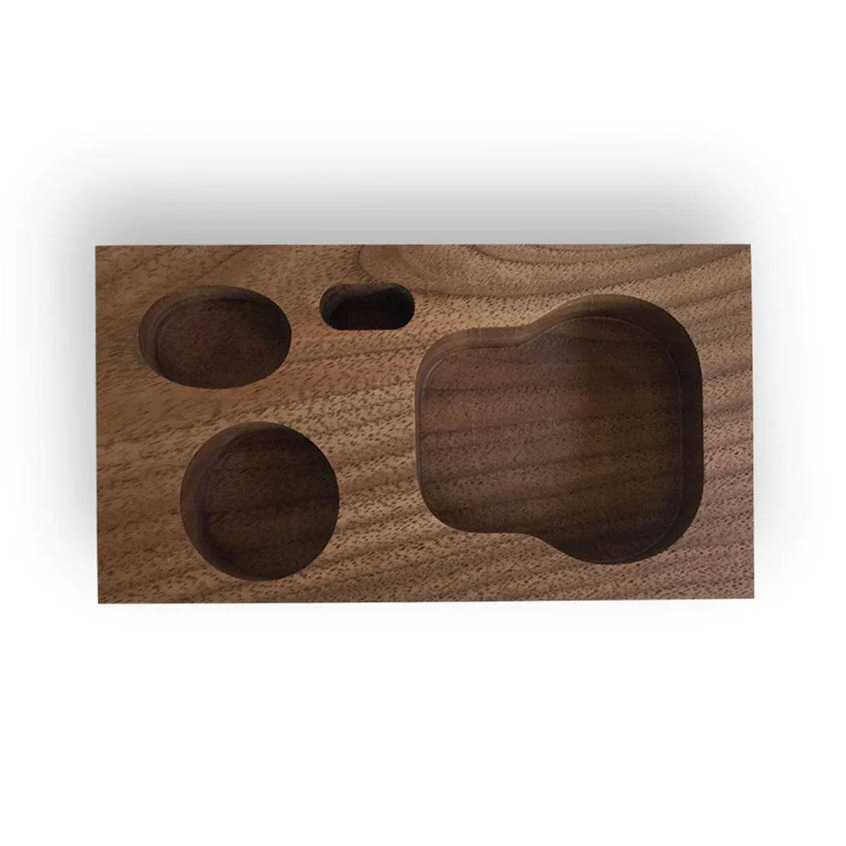 GrooveWasher: Walnut Display Block + 2oz G2 Fluid Bottle