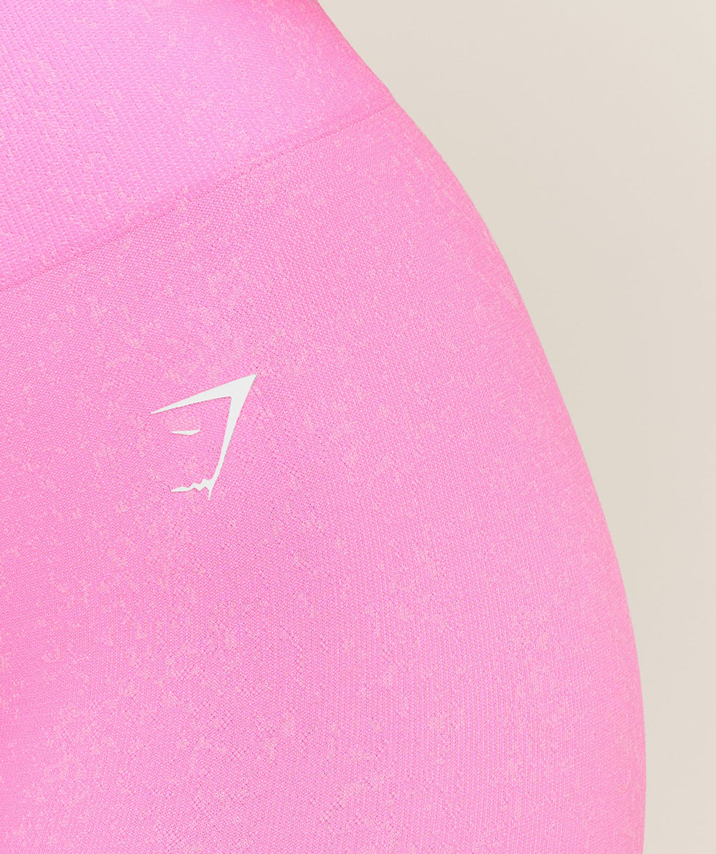Gymshark Adapt Fleck Seamless Leggings - Focus Pink/Tinted White
