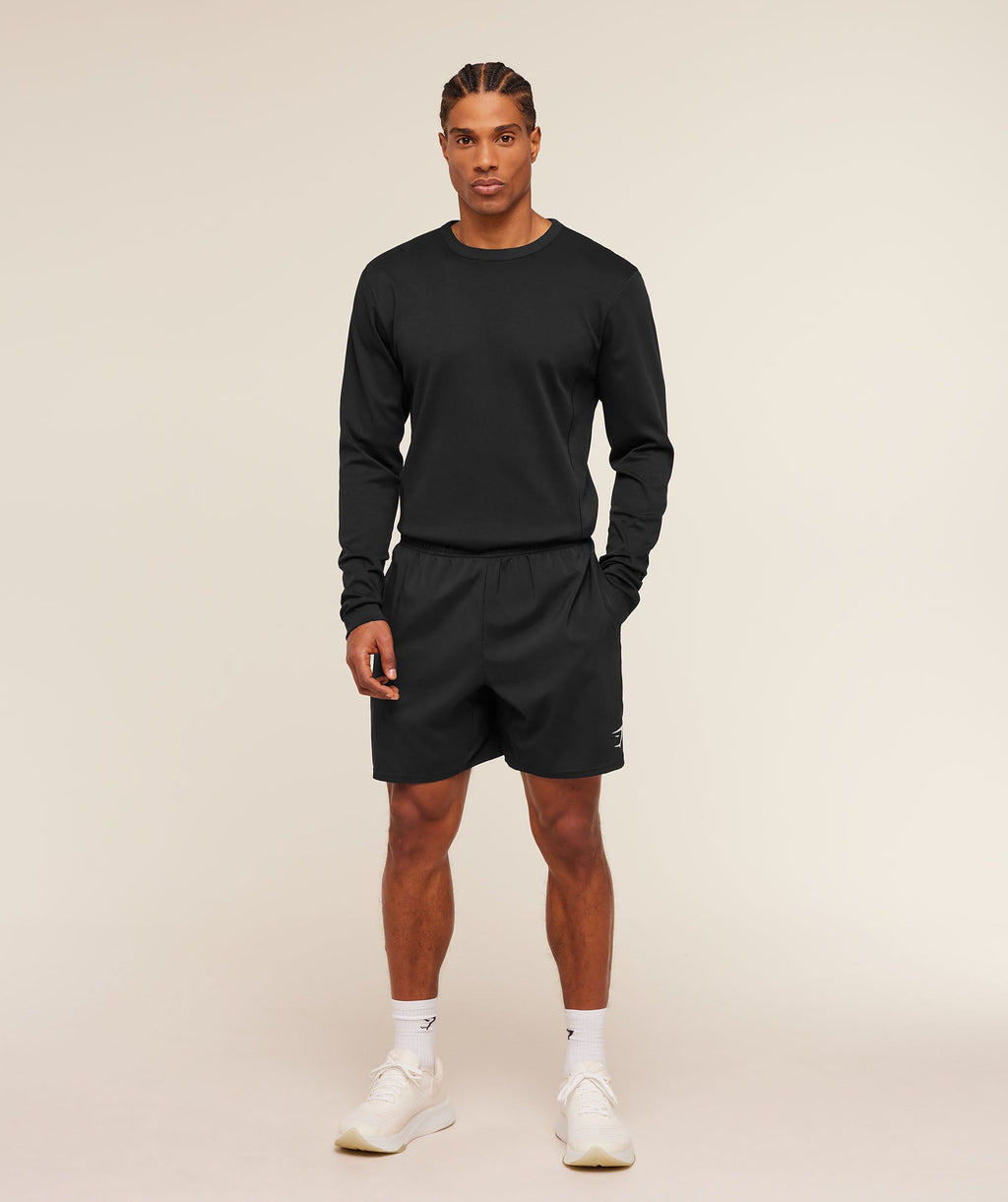 Gymshark Off Duty Long Sleeve T-Shirt - Black