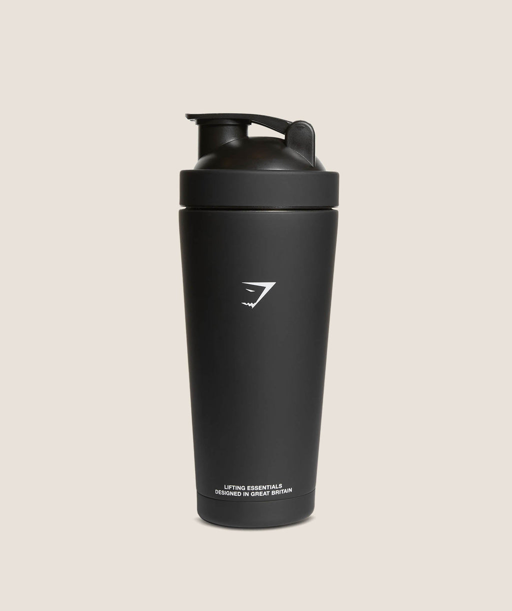 Gymshark Matte Metal Shaker - Black