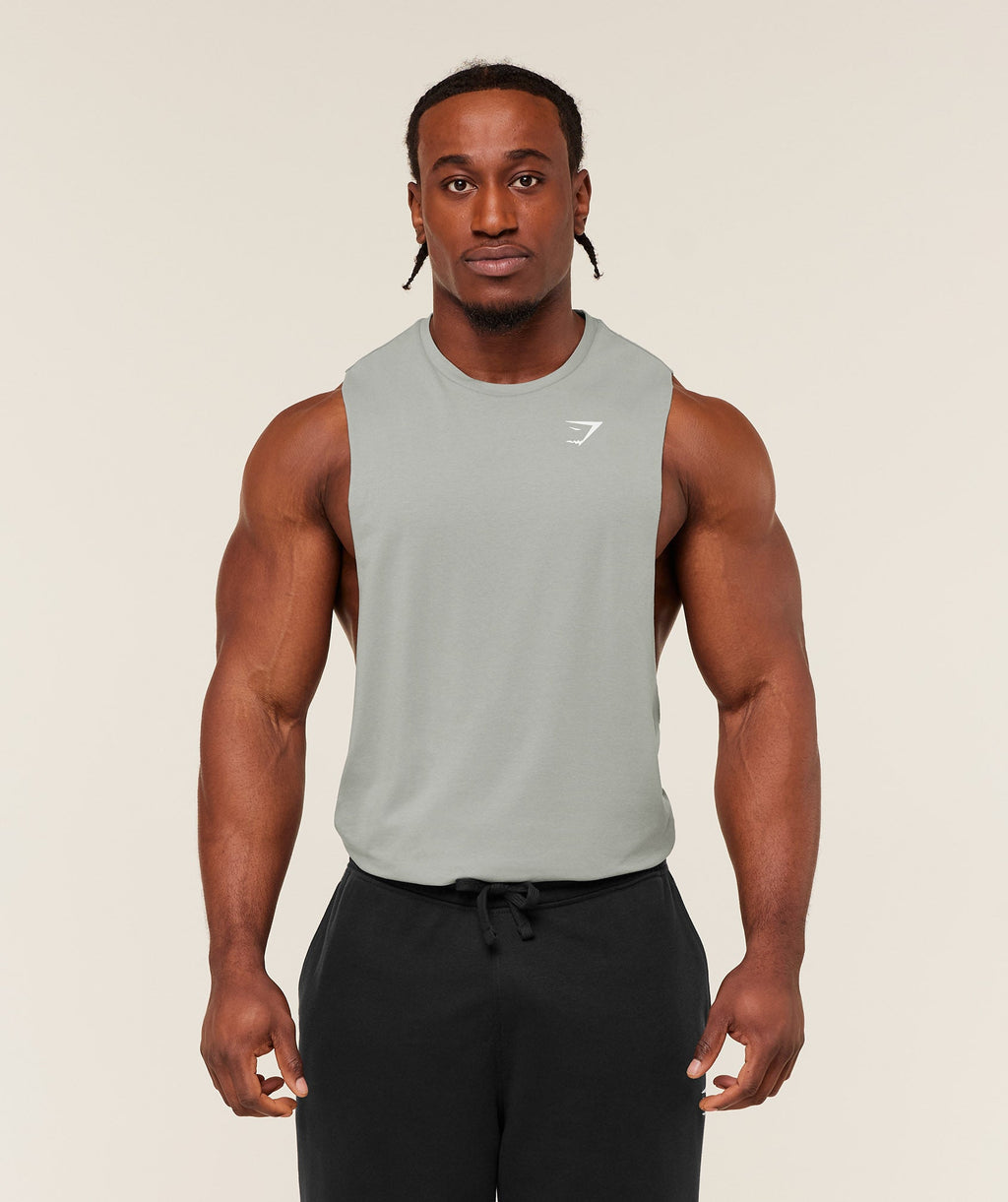 Gymshark Critical Drop Arm Tank - Smokey Grey