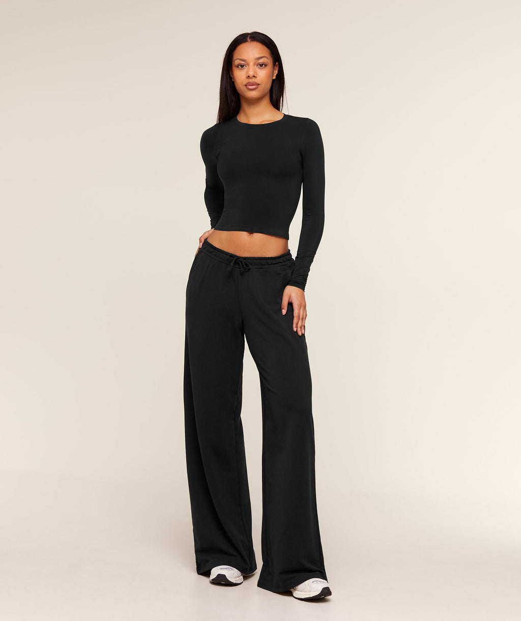 Gymshark Lightweight Wide Leg Pant Tall - Black