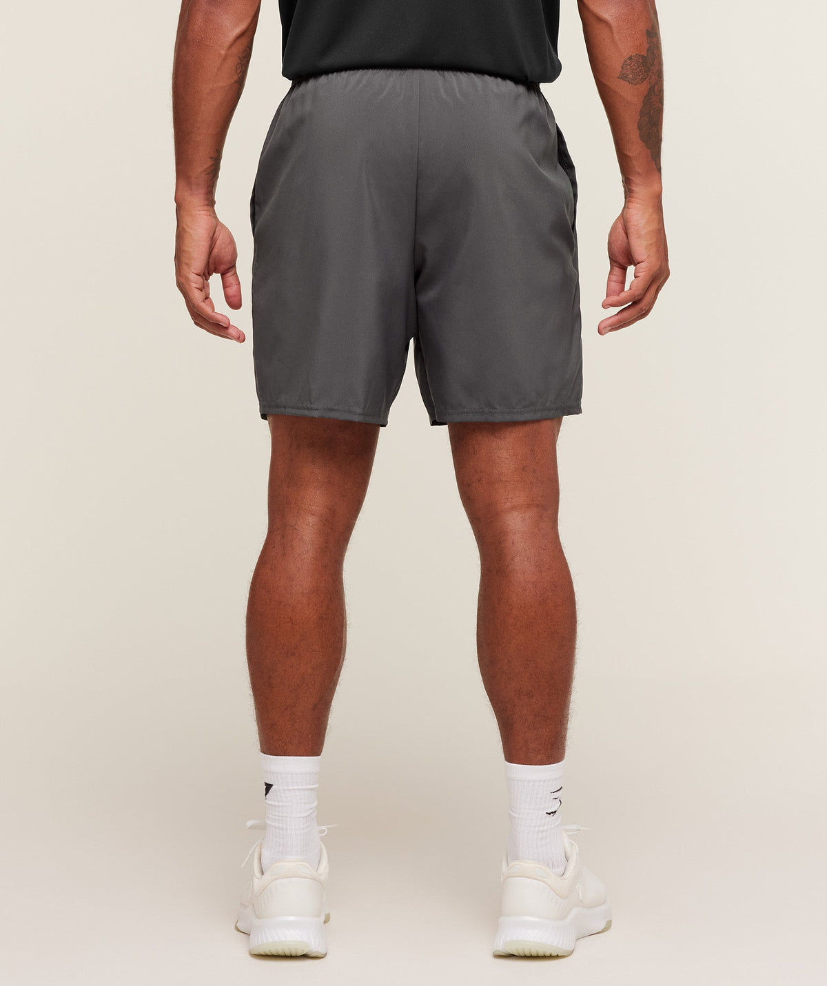Gymshark Hybrid Graphic 7" Short - Onyx Grey