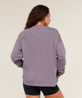 Gymshark Power Washed Long Sleeve Top - Dusk Purple/Acid Wash Small Ball