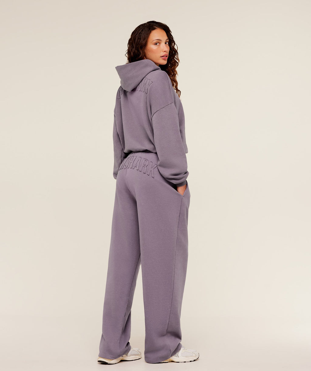 Gymshark Power Washed Oversized Hoodie - Dusk Purple/Acid Wash Small Ball