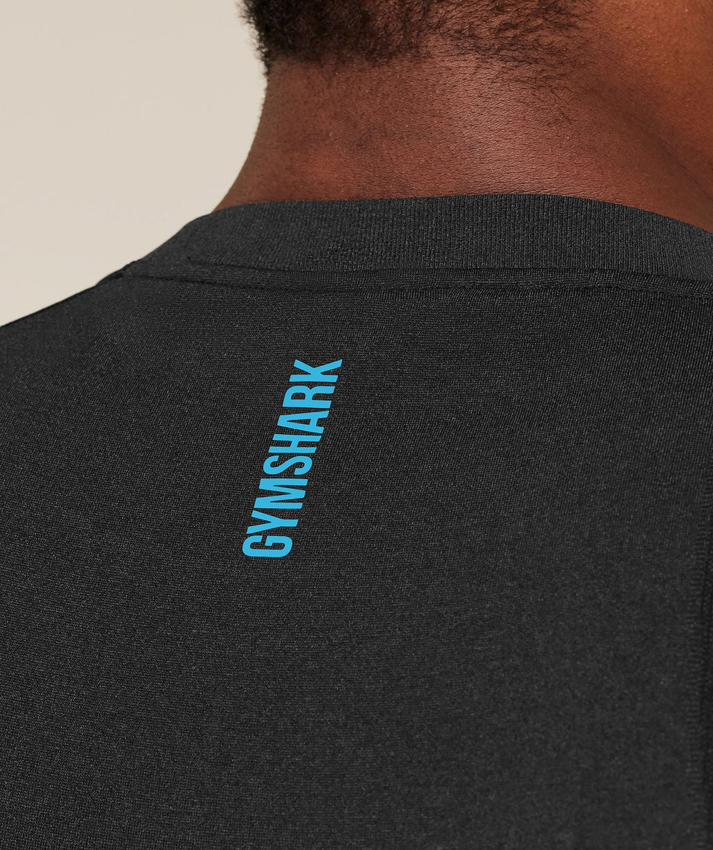 Gymshark Shadow Seamless T Shirt - Black/Brand Blue