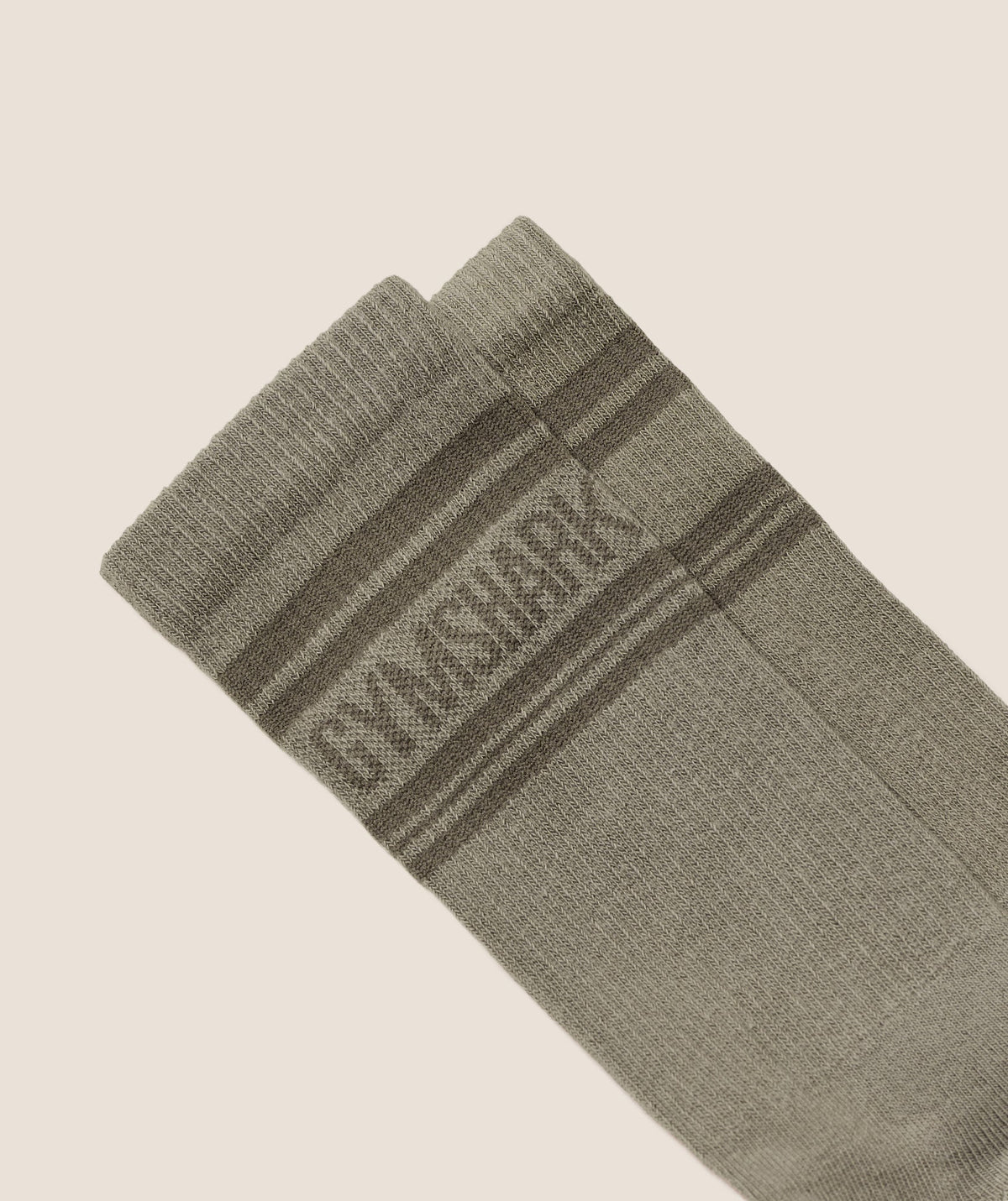 Gymshark Stripe Crew Single - Linen Brown/Camo Brown
