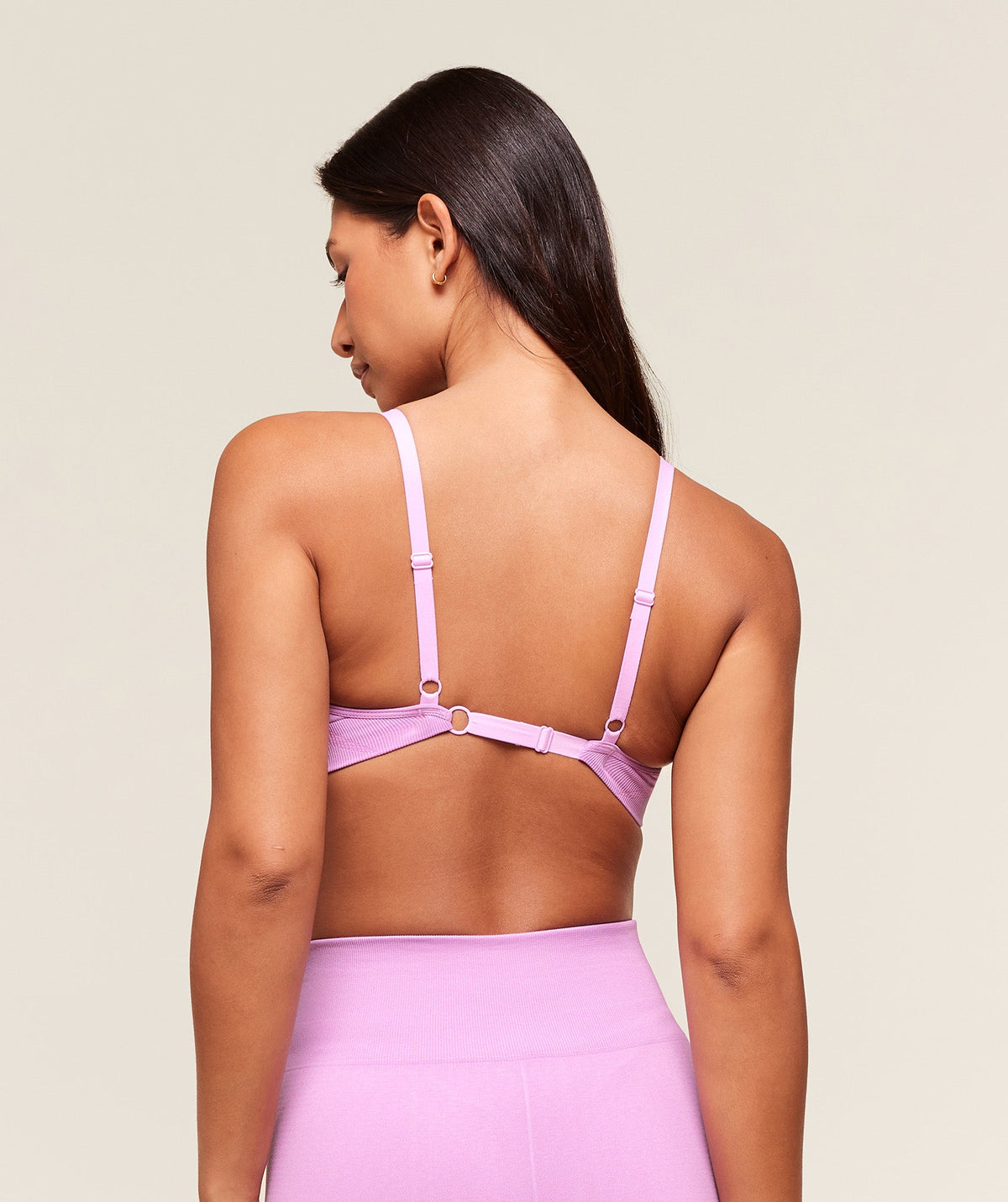 Gymshark Vital Seamless Minimal Sports Bra - Sour Pink/Marl