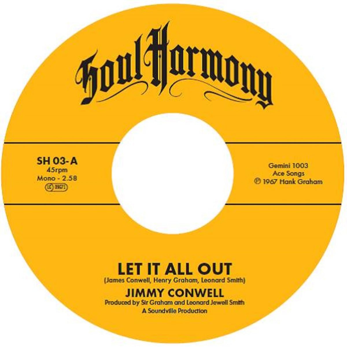 Jimmy Conwell - Jimmy Conwell / The Exits - Let It All Out / I'm So Glad [VINYL]
