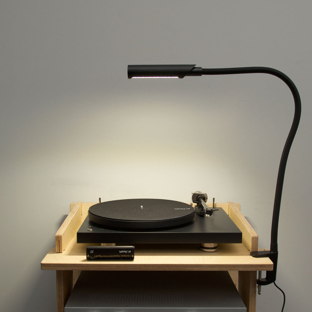 Reliable Corp.: UberLight Flex Turntable Task Lamp - Black / Clamp Model